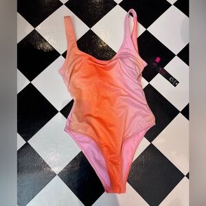 No Boundaries Women's Scoop Neckline Swimsuit